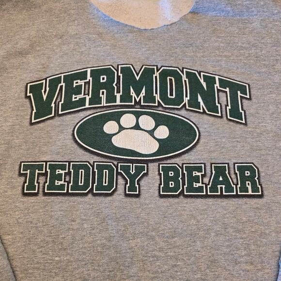 Vermont Teddy Bear Heavyweight Sweatshirt No Size Tag - Picture 3 of 7